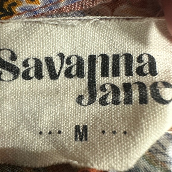 Savanna Jane Womens Tunic Top Size M Boho Floral Embroidered Babydoll Hippie - Picture 2 of 10